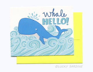 Whale Hello Greeting Card