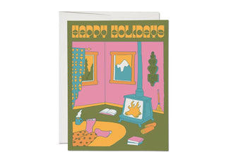Fireside Holiday Greeting Card