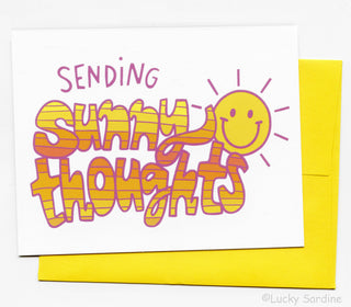 Sending Sunny Thoughts Sunshine Greeting Card