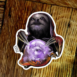 Clairvoyant Sloth Vinyl Sticker