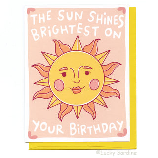 Celestial Birthday Sunshine Birthday Greeting Card