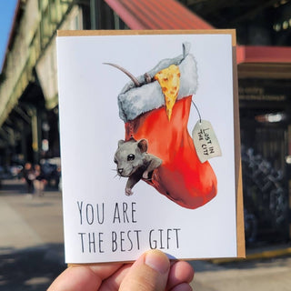 Holiday Rat Greeting Card