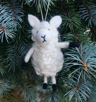 White Sheep Ornament