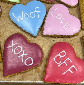 Valentines Conversation Heart Dog Treats