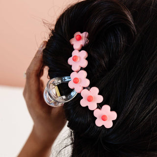 Pink Blossom Claw Clip