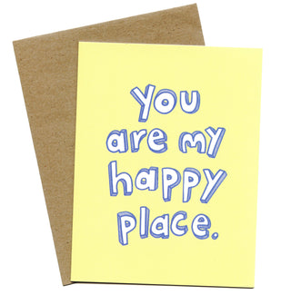 You Are My Happy Place Love Valentine's Day Greeting Card