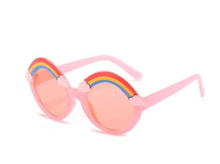 Kids Rainbow Sunglasses Neon Pink
