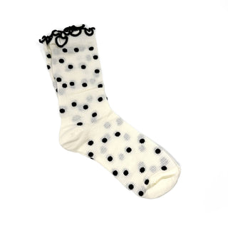 Black Dottie Socks