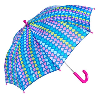 Kids Heart Stripe Umbrella