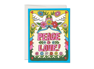 Peace and Love Doves Greeting Card