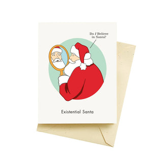 Existential Santa Holiday Cards