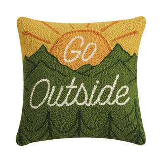 Go Outside Hook Pillow