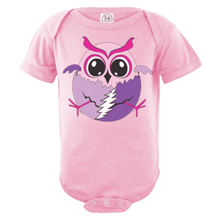 Hatching Grateful Baby Owl Short Sleeve One Piece | Little Hippie