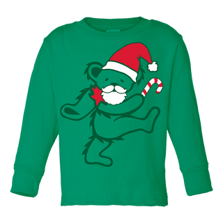 Grateful Dead Santa Bear Toddler Long Sleeve T | Little Hippie