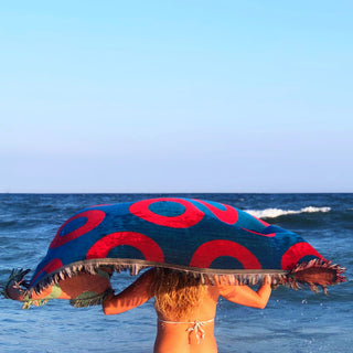 Fishman Donut Woven Cotton Blanket | Little Hippie