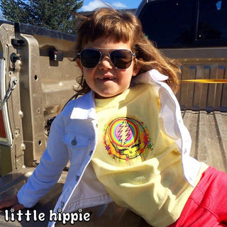 Grateful Dead Rainbow Splatter Stealie Toddler T | Little Hippie