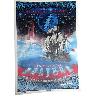 Furthur Blue Moon New Year's 2010 Artist Edition Show Poster | Little Hippie