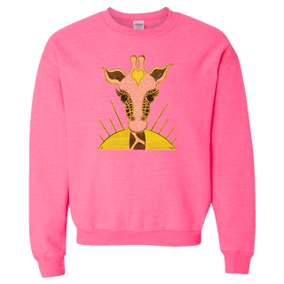 Love Giraffe Adult Crewneck Sweatshirt | Little Hippie