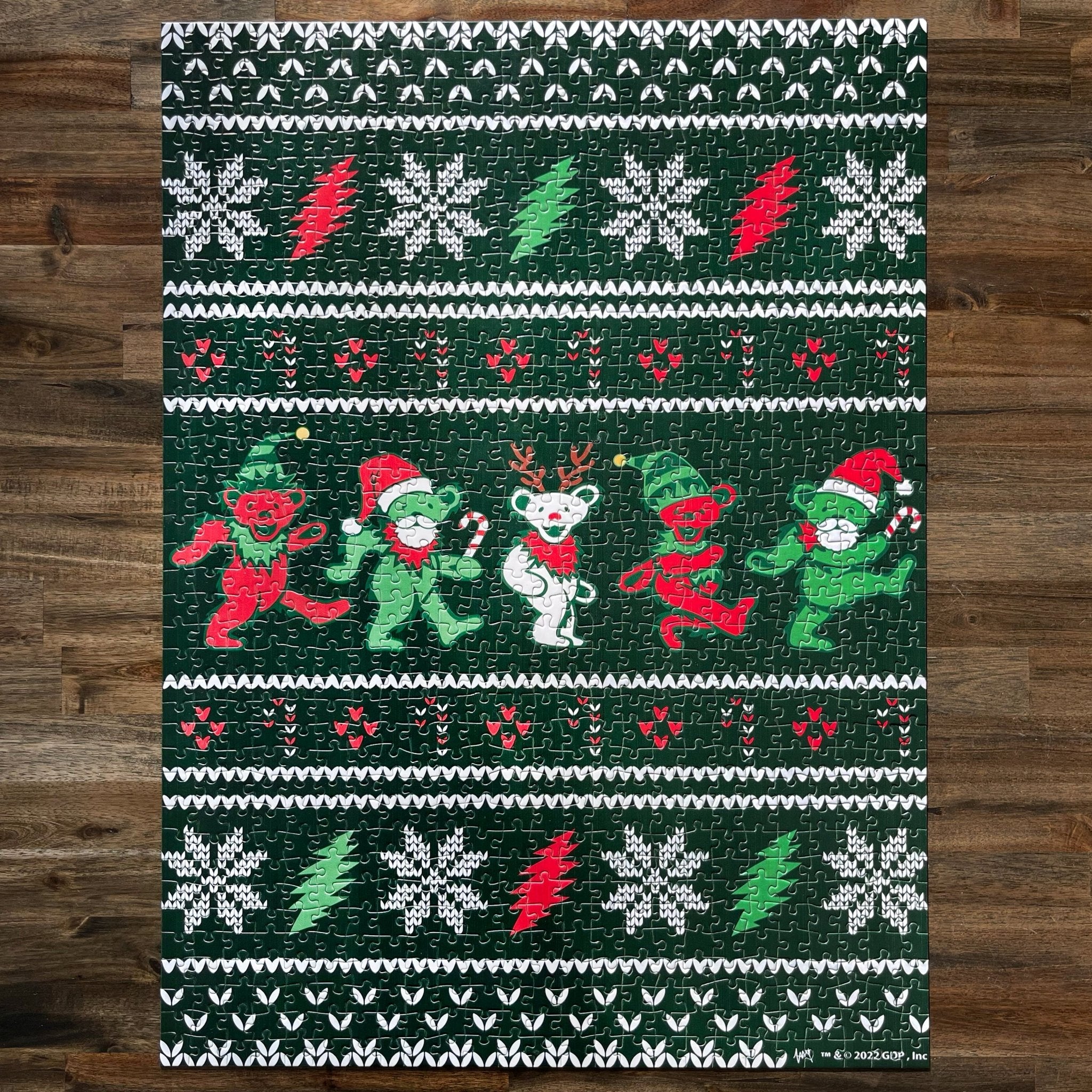 Grateful Dead Ugly Sweater Jingle Bears Christmas Puzzle – Little