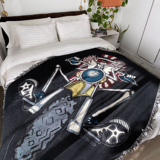 Grateful Dead Psycle Sam Woven Cotton Blanket