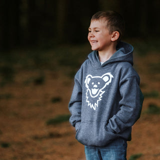 Grateful Dead Dancing Bear Face Youth Hoodie DELIVERY MID JUNE