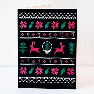 Grateful Dead Ugly Christmas Sweater Christmas Card | Little Hippie