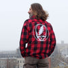 Steal Your Face Red/Black Women's Flannel Little Hippie Red / Women's M