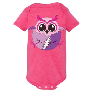 Hatching Grateful Baby Owl Short Sleeve One Piece | Little Hippie