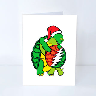 Holiday Grateful Dead Hugging Terrapins Greeting Card | Little Hippie