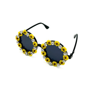 Kids Disco Sunglasses Sunflower Sparkle
