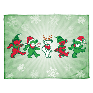 Grateful Dead Jingle Bears Coral Fleece Blanket | Little Hippie