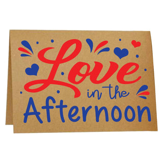 Love In The Afternoon Greeting Card | Little Hippie
