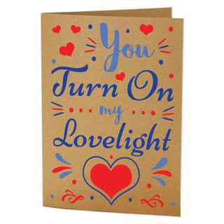 You Turn on My Lovelight Greeting Card | Little Hippie