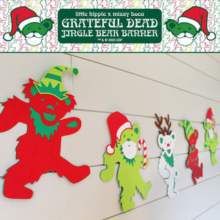 Grateful Dead Jingle Bears Holiday Cardstock Banner