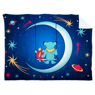 Grateful Dead Blue Moon Swing Coral Fleece Blanket | Little Hippie