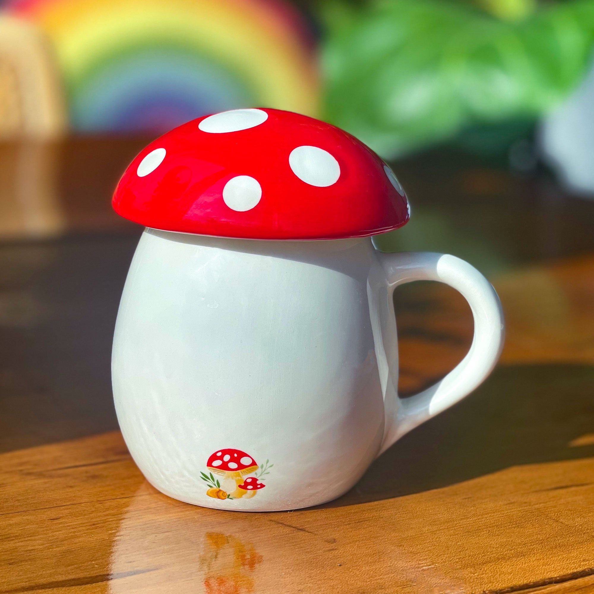 Mushroom Mug with Lid (Natural Life)