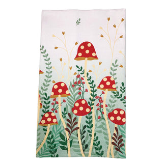 Mushroom Garden Tea Towel
