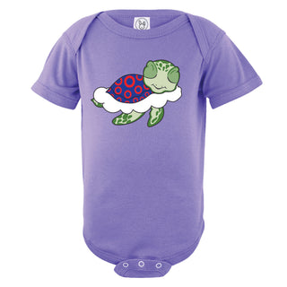 Turtle in The Clouds Short Sleeve Baby One Piece