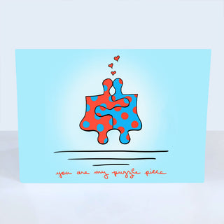 You are My Puzzle Piece Greeting Card | Little Hippie