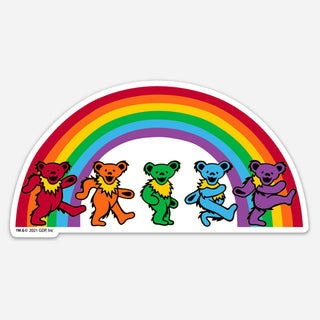 Grateful Dead Rainbow Bears Sticker | Little Hippie