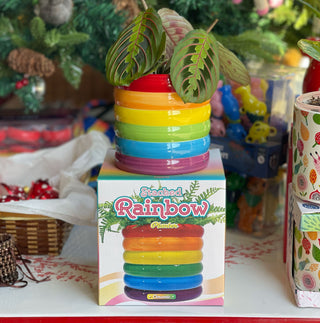 Stacked Rainbow Planter