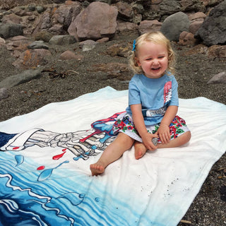Grateful Dead Rocket Pop Coral Fleece Blanket | Little Hippie