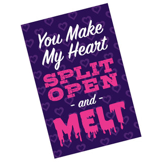 Split Open and Melt Valentine Card | Little Hippie