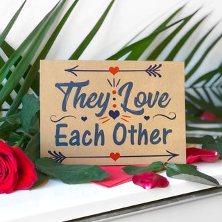 They Love Each Other Greeting Card | Little Hippie