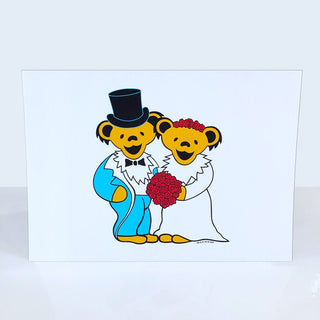 Grateful Dead Wedding Bears Greeting Card | Little Hippie