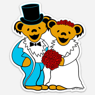 Grateful Dead Wedding Bears Sticker | Little Hippie