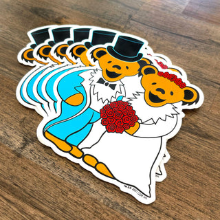 Grateful Dead Wedding Bears Sticker