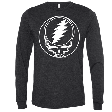 Little Hippie Grateful Dead Dancing Bear Face Unisex Longsleeve Heather True Royal / XS