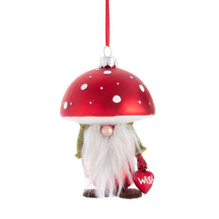 Mushroom Gnome Head Ornaments