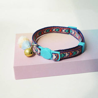 Cat Collar with Bell Navy